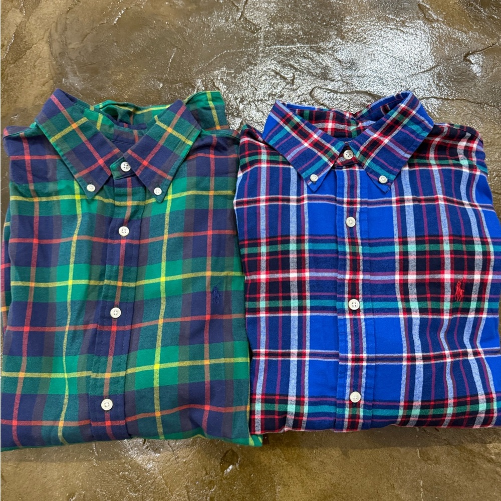 2 Ralph Lauren Flannels
